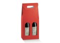 SCATOLA 2 BOTTIGLIE FORMATO 180X90X385 SETA ROSSO 116995C 56065