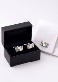 49-5R1 GEMELLI UOMO ARGENTO E LASERATO 41418