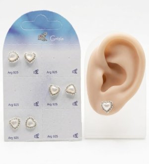 OR4169 CUORE PIETRA BIANCA CON ZIRC. ARG.925 41235