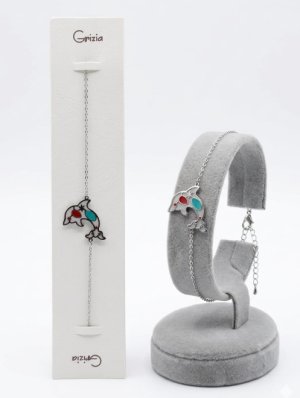 BR1818 BRACCIALE DELFINO ACC. CHIR. SMALTATO 41235
