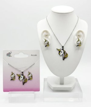 PR6037 SET UNICORNO ACC. CHIR. SMALTATO 41235