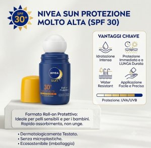 NIVEA SUN ROLL ON FP30 50ml 5713 41404