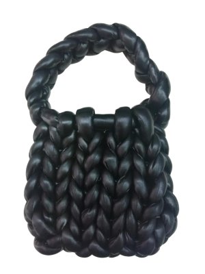 SOFTBAG-06 BORSA INTRECCIO LUREX NERO 41114