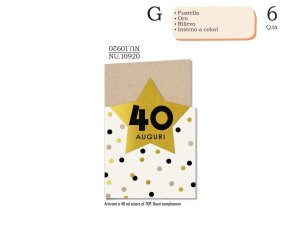 NU10920 BIGLIETTO 40 ANNI 40631
