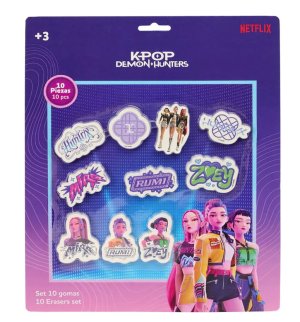SET OF 10 ERASERS K-POP DEMON HUNTERS 342660166 41177