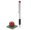 PENNA CON PORTA PENNA PALLONE ROSSONERI 065807 654