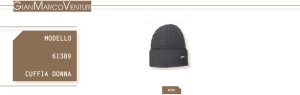CAPPELLO LANA & ANGORA DONNA NERO 61389NE 53674