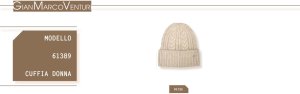 CAPPELLO LANA & ANGORA DONNA BEIGE 61389BE 53674