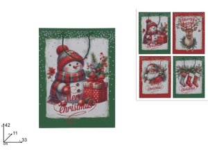 BUSTA REGALO CON SOGGETTO NATALIZIO 42x33x11cm 494654 40649