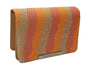 BORSA DA SERA PICCOLA ZEBRATA GMV 29220 16X11CM (ARANCIO)